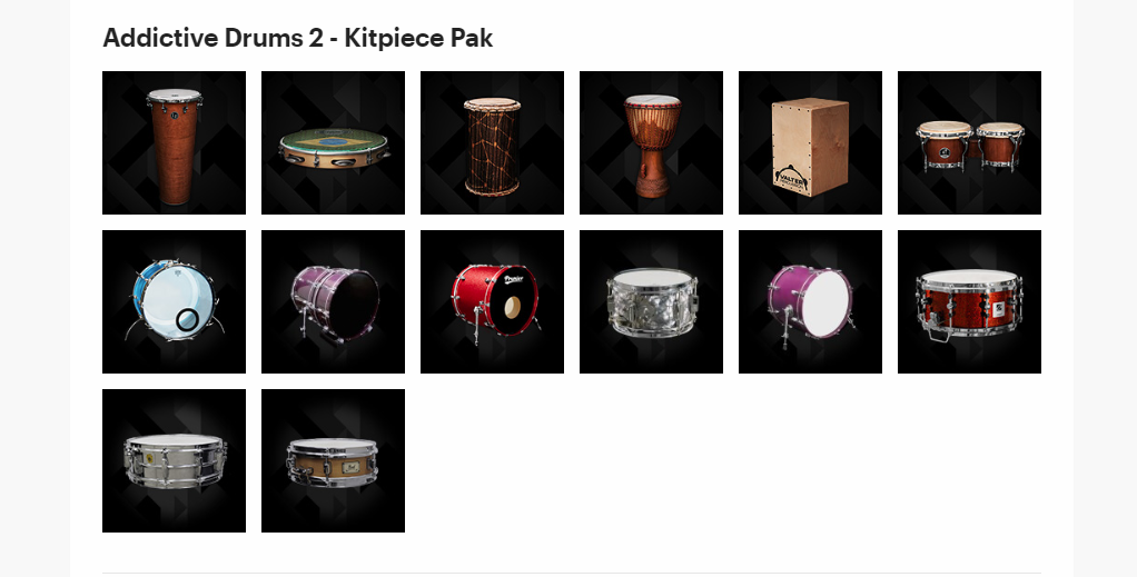 XLN Audio Kitpiece Paks - Addictive Drums 2